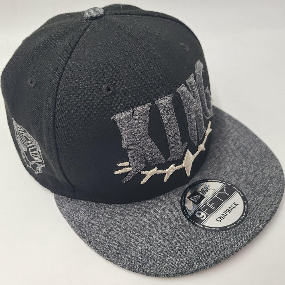 Black Panther Hat Snapback New Era 9Fifty Black Gray Marvel Comics King Logo Men